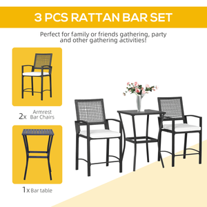 <b>Pub</b> <b>Table</b> and Chair Garden Set - Product Image 2