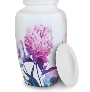 White Rose Hummingbird Floral Metal <b>Urns</b> for Ashes Decorative Memorial Keepsake Metal <b>Urns</b> - Product Image 4