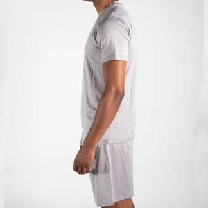 Conjunto de Camiseta y Pantalones Cortos de Punto para Hombre, Precio Económico, Transpirable, Informal y a la Moda - Product Image 2