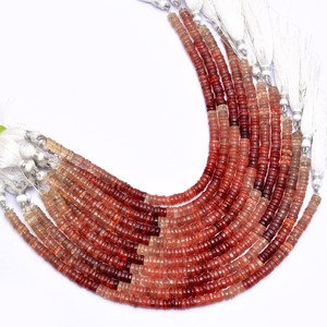 Cuentas Heishi lisas de labradorita AAA+ de 5mm-6mm, piedras preciosas semipreciosas naturales raras de andesina, cuentas espaciadoras tipo rondelle para joyería - Product Image 4