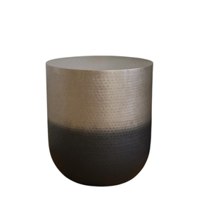 Industrial Metal Drum <b>Stool</b> With Wooden Top <b>Storage</b> Ottoman Living Room Furniture Home Decor Accent Piece - Product Image 3