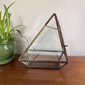 Small Golden Cube With Lid Glass Led Light Grow Terrarium for Plant Wedding Home Decoration Planter Crafts Flower Pots Terrarium - Product Image 5