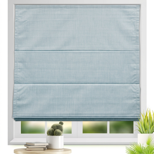 Stores et rideaux enrouleurs classiques intégrés pour chambre à coucher, en tissu 100 % polyester, technique unie, style français, occultants - Product Image 1