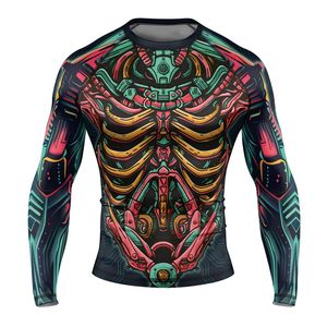 เสื้อแรชการ์ดแบบสั่งทำ OEM สำหรับทุกเพศ ป้องกันรังสียูวี UPF 50 ผลิตจากผ้าโพลีเอสเตอร์คุณภาพสูง ระบายอากาศได้ดี ป้องกันการเกิดผื่น ขายส่ง OEM - Product Image 6