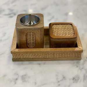 Wholesale Mini Bamboo Wood Incense <b>Burner</b> with Carved Design Durable & Eco-Friendly Religious Use Ash Catcher Stick Holder - Product Image 5