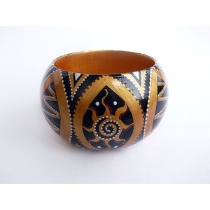 กำไลข้อมืองานฝีมือศิลปะพื้นบ้านอินเดียสีสันสดใส คอลเลกชันพิเศษสำหรับเทศกาล รูปทรงกำไลที่ไม่เหมือนใคร - Product Image 3