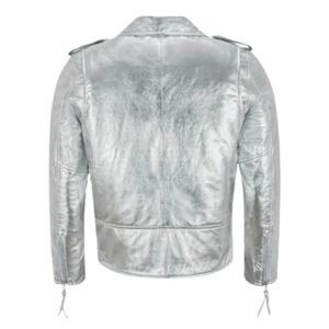 Chaqueta de Cuero Clásica de Motociclista de Primera Calidad, Hecha a Medida, 100% Cuero Vacuno Original para Hombre - Product Image 2
