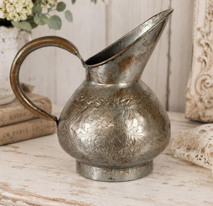 Jarra de latón vintage de alta calidad con acabado pulido para el hogar, restaurantes y hoteles, jarra metálica para agua, jarra curva. - Product Image 1
