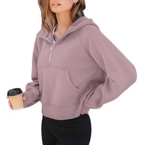 Sweats à capuche tricotés écologiques personnalisés de haute qualité doux décontracté Streetwear respirant goutte épaule chiffres avant hiver à capuche - Product Image 3