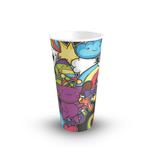 Vasos de papel de una sola pared personalizables de 16oz, diseño elegante para cafeterías y amantes leales del café - Product Image 2