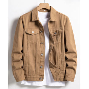 Veste en jean pour homme Winton Impex, col montant décontracté, fermeture à bouton unique, coupe classique, vêtement d'extérieur d'hiver respirant - Product Image 1