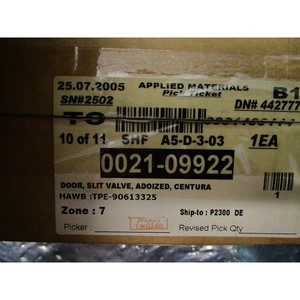 AMAT 0021-09922 ประตูวาล์วแบบร่อง, ชุบอโนไดซ์ - อุปกรณ์และอะไหล่เซมิคอนดักเตอร์ระดับโลกที่เชื่อถือได้ - Product Image 6