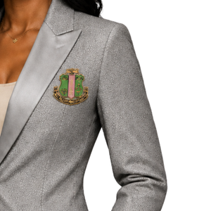 Sterling <b>Silver</b> Blazer Women Elegant Single Breasted Tailored <b>Jacket</b> Formal Business Office Wear Dressy Fashion Suit Coat - Product Image 3