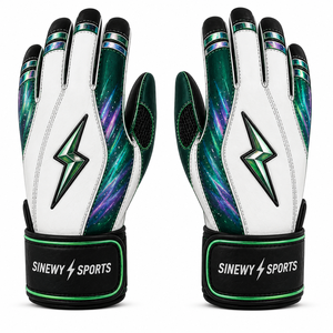 High Quality <b>Baseball</b> Batting Gloves Sinewy Sports Storm Elite - Aurora Edition | Premium Grip Synthetic Leather Adult Training - Product Image 1