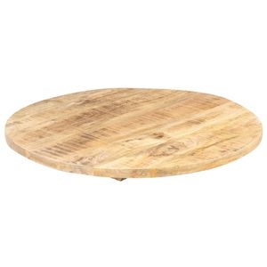 Tavolo rotondo in legno massello di Mango 23.6 \ "mobili per sala da pranzo con 0.98 \"-1.06 \ "spessore - Product Image 6