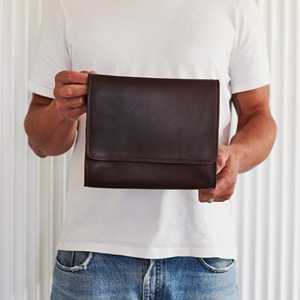 Stylish Leather Toiletry <b>Bag</b> Travel Wash <b>Bag</b> <b>Men</b> Cosmetic Organizer Shaving Storage Dopp Kit LTB-0110 - Product Image 5