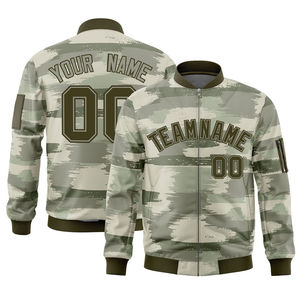 Vestes d'hiver pour hommes personnalisées OEM, en tissu polyester, chaudes, style bomber, style baseball, grandes tailles, personnalisables - Product Image 1