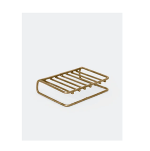 Porte-savon en laiton écologique fait main, finition dorée, bol de service sur piédestal pour la décoration intérieure et les accessoires de salle de bain - Product Image 3