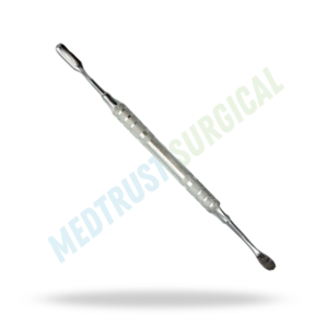 Lima de hueso quirúrgica de corte cruzado Medtrust 3X de acero inoxidable, lima de hueso ortopédica reutilizable, instrumento médico - Product Image 3
