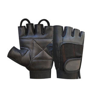 Gants de course légers et respirants à demi-doigts, antidérapants, avec fermeture à boucle, unisexes, en cuir, protection complète, portables - Product Image 1