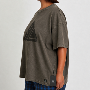 Camisetas de algodón 100% para mujer, estilo color block, ropa casual de verano, 220g, manga corta, cuello redondo, apliques ecológicos, secado rápido, venta al por mayor - Product Image 4