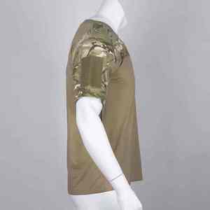 Outdoor <b>Camouflage</b> Gym <b>T</b> <b>Shirt</b> Quick Dry Moisture Wicking Casual Cotton Tactical Streetwear Custom Logo OEM ODM Summer Wear - Product Image 4