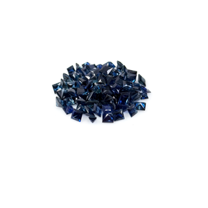Natural Untreated Blue Sapphire Calibrated Squares 3.5mm, Natural Loose Faceted Square Blue Sapphire Gemstone For Jewelry Making - Product Image 1