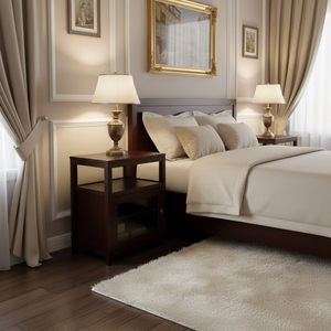 Modern Solid Wood Eco-Friendly Durable Customizable Country-style Villa Bedroom <b>Bedside</b> Table High-end <b>Storage</b> Cabinet Simple - Product Image 5