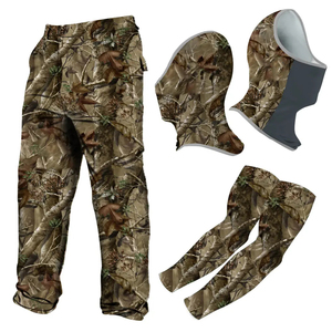 2026 Hot Sale New Sun Protection Youth Real tree Hunting <b>Camo</b> Hood <b>Jackets</b> Pants Set Other Hunting Products Hunting Clothe Suits - Product Image 4