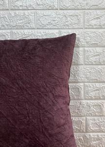 Solid Brown Woven Cotton Linen Square <b>Cushion</b> Cover Plain Zipper Case for Home Sofa - Product Image 5