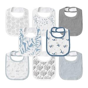 Bavoirs unisexes 100% en mousseline de bambou - Super doux, couche anti-fuite, plusieurs couleurs 6-18 mois - Product Image 1