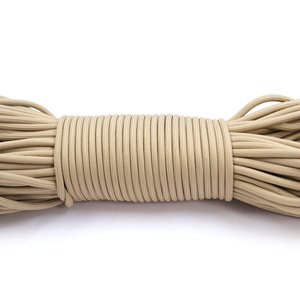 Cuerda de Paracord Beige de 4 mm, Tipo 550, Cordón de Nailon Utilitario para Camping, Supervivencia, Manualidades y Bricolaje - Product Image 4