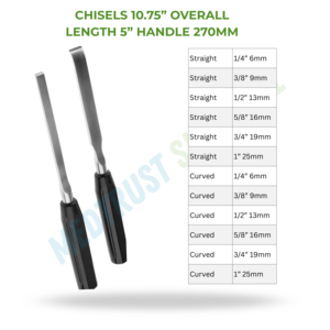 Cinceles de 270 mm para cirugía de columna vertebral, instrumento quirúrgico para corte óseo y procedimientos ortopédicos espinales - Product Image 2