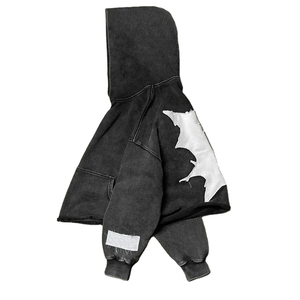 Sweat-shirt à capuche surdimensionné pour homme, personnalisé, hiver, délavé à l'acide, streetwear, en molleton de coton vieilli, OEM, grammage lourd, vente en gros - Product Image 3