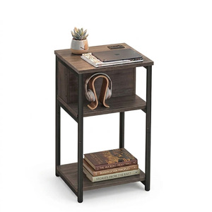 โต๊ะข้างเตียงพร้อมปลั๊กไฟ - Product Image 1
