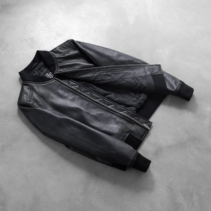 Blouson Moto Homme Noir en Cuir PU Imperméable Séchage Rapide Écologique Style Urbain Col Rabattu Fermeture Éclair Coupe Droite - Product Image 5
