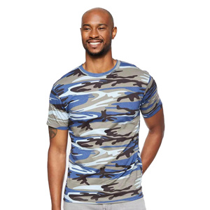 Fashionable <b>Men</b> Camouflage T Shirts O Neck Regular Sleeves Loose Fit Casual Summer Tee Shirts 100% Cotton Eco-Friendly - Product Image 1
