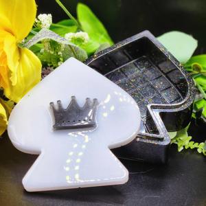 Boîte à bijoux en résine artisanale de luxe, décorative, à fleurs, pour ranger les bibelots, petite boîte cadeau personnalisée en résine - Product Image 6