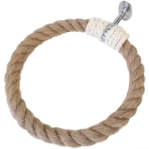 Rope Toilet Paper Hanger Holder Steel <b>Hook</b> Hanger <b>Wall</b> <b>Organisation</b> Custom Made Rope Toilet Paper Holder - Product Image 1