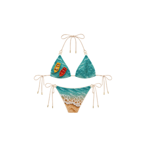 Bikini de Dos Piezas Más Vendido con Tejidos de Algodón/Spandex y Cuentas Hechas a Mano para Mujer, Diseño de Verano, Traje de Baño de Alta Calidad, Conjunto Femenino - Product Image 3