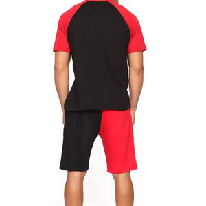 Ensemble de vêtements pour hommes en deux pièces personnalisées avec t-shirts graphiques, ensemble de t-shirts et shorts d'été, ensemble de t-shirts et shorts à imprimé en relief pour hommes - Product Image 3