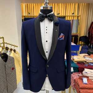 Luxury Men's Designer Single Breasted <b>Shawl</b> Lapel Tuxedo Suit Premium <b>Wedding</b> Reception Party Blazer Formal Evening Wear Slim - Product Image 5
