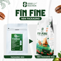 Paquete de 250g de Granos de Café Robusta, Tueste Medio Premium, 100% Robusta, Sabor Intenso, Agridulce, Suministro para Baristas, Vietnam