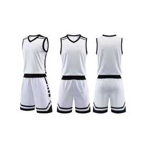 Uniforme de Baloncesto Azul Transpirable de Talla Grande, Logotipo Personalizado, Tela de Poliéster, Diseño Personalizable, Características Antibacterianas - Product Image 2