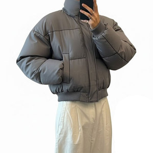 Custom Men's Hooded Puffer Jacket Streetwear Personalized Front Zipper <b>Winter</b> Coat with Premium Insulated <b>Quilted</b> Outerwear - Product Image 4