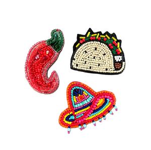 Parche de apliques de cuentas de colores para uso creativo en moda, parche bordado con cuentas de estilo lujoso para prendas únicas - Product Image 3