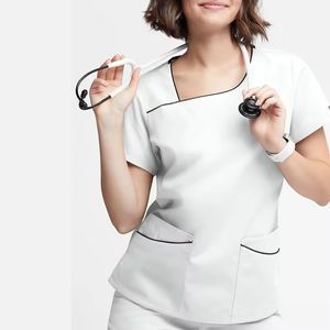 Nouveaux modèles d'uniformes d'infirmière, tenues médicales, designs pour usines alimentaires, blouses de laboratoire pour scientifiques et médecins, chemises de travail personnalisées en toile et élasthanne, livraison rapide - Product Image 1