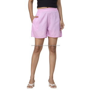 Pantalones cortos urbanos de algodón para mujer, elegante atractivo urbano, perfecto para paseos diurnos, ofrece un ajuste cómodo, ideal para ventas a granel - Product Image 3