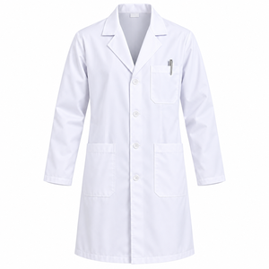 Bata de Laboratorio Profesional Unisex de Manga Larga, Uniforme Médico para Doctor y Enfermera con Múltiples Bolsillos para Hospital y Clínica - Product Image 5