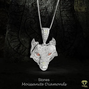 Designer Animal Pendant <b>Necklace</b> With Moissanite Diamonds <b>Solid</b> <b>Silver</b> Iced Out Fashion Jewelry For Hip Hop Lovers - Product Image 5